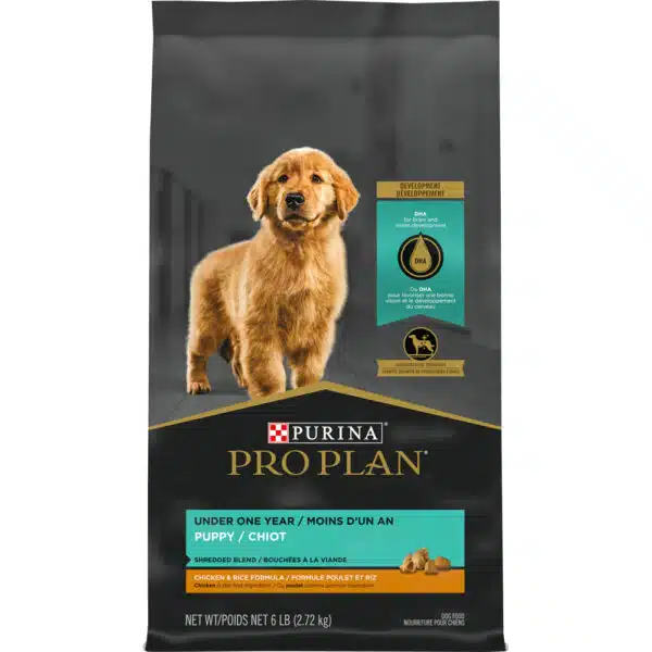 Purina Pro Plan Shredded Chicken & Rice Formula Puppy Dry Dog Food - 6 lb Bag