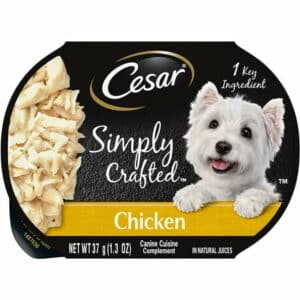 Simply Crafted Adult Wet Dog Food Meal Topper Chicken (10) 1.3 oz. Tubs