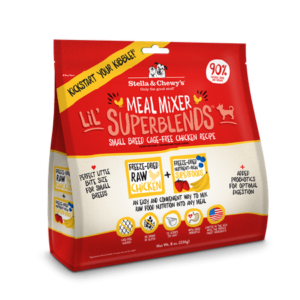 Stella & Chewy s Cage-Free Chicken Lil SuperBlends Small Breed Grain-Free Meal Mixer Dry Dog Food Topper 8 oz.
