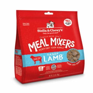 Stella & Chewy's Freeze Dried Raw Meal Mixers Dog Food Topper, Dandy Lamb Recipe | 18 oz