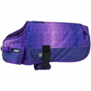 Tough-1 36-712 1200D Chevron Dog Blanket Purple XS