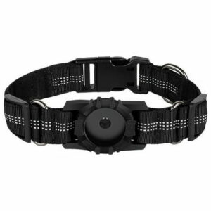VERMON Pet Collar Waterproof Reflective GPS Dog Collar Adjustable Anti-lost Small Medium Large Dogs Collar Protective Collar for Airtag