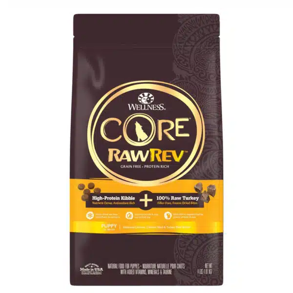 Wellness CORE RawRev Wholesome Grains Puppy Recipe Dry Dog Food - 10 lb Bag