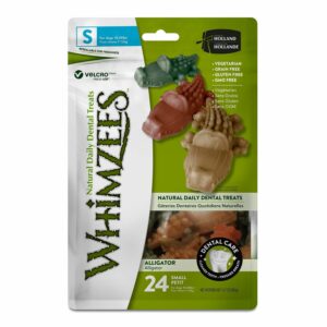 Whimzees Whimzees By Wellness Grain Free Small Alligator Dental Treats For Dogs, 24 Ct