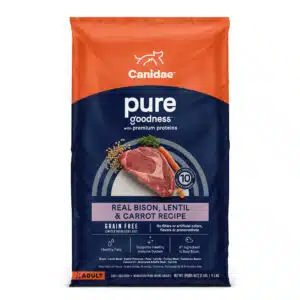 Canidae Pure Goodness Real Bison Lentil & Carrot Recipe Dry Dog Food - 21 lb Bag