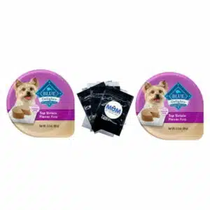 Delights Small Breed Top Sirloin Flavor Wet Dog Food for Adult Dogs Grain-Free - 2 pack - 3.5 oz per pack - plus 3 My Outlet Mall Resealable Storage Pouches