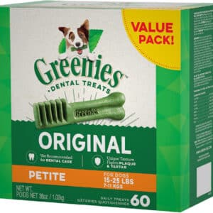 Greenies Petite Original Dental Dog Chews - 36 oz, 60 count