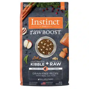 Instinct Raw Boost Grain Free Real Salmon Recipe Dog Food - 19 lb Bag
