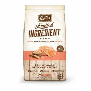 Merrick Limited Ingredient Diet Dry Dog Food Real Salmon & Brown Rice Recipe with Healthy Grains - 22 lb Bag
