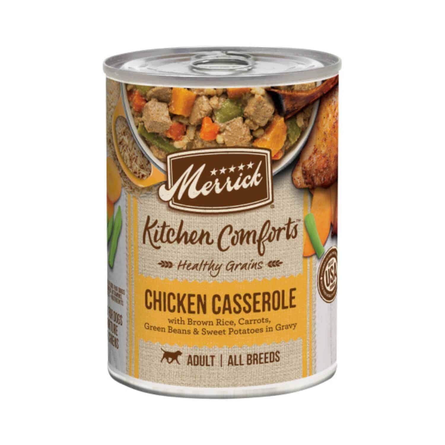 Merrick Merrick Kitchen Comforts Healthy And Natural Canned Adult With Gravy Chicken Casserole With Rice Wet Dog Food 12.7 Oz 