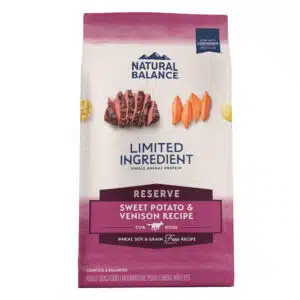 Natural Balance Limited Ingredient Reserve Grain Free Sweet Potato & Venison Recipe Dry Dog Food - 12 lb Bag