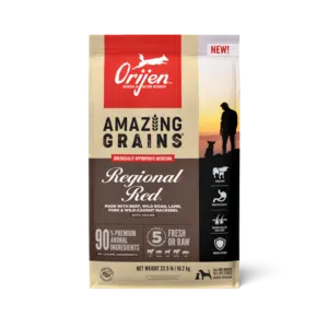 ORIJEN High Protein Amazing Grains Regional Red Dry Dog Food - 22.5 lb Bag