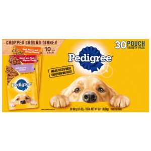 Pedigree Choice Cuts Pouch All Life Stage Wet Dog Food and Meal Topper - 30 Count, Variety Pack, Flavor: Chicken | PetSmart Size: 3.5 oz