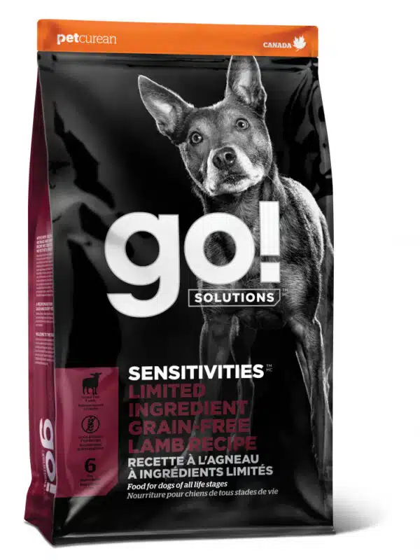 Petcurean Go! Sensitivities Limited Ingredient Grain Free Lamb Recipe Dry Dog Food - 12 lb Bag