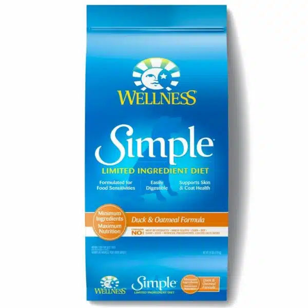 Wellness Simple Natural Limited Ingredient Diet Duck & Oatmeal Recipe Dry Dog Food - 26 lb Bag