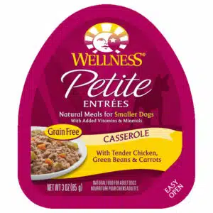 Wellness Wellness Petite Entrees For Small Breeds Tender Chicken Casserole With Green Beans & Carrots Wet Dog Food | 3 oz - 12 p