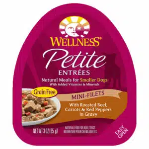 Wellness Wellness Petite Entrees Mini Filets With Roasted Beef, Carrots & Red Peppers In Gravy Small Breed Wet Dog Food | 3 oz -