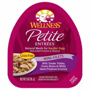 Wellness Wellness Petite Entrees Mini Filets With Tender Turkey, Green Beans & White Sweet Potatoes In Gravy Wet Dog Food | 3 oz
