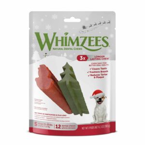 Whimzees Whimzees Holiday Dental Chews For Small Dogs, 15 20 Lbs | 1 M