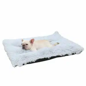 Anuirheih Dog Bed Medium Size Dog Removable and Washable Thickened Non-slip Dog Mat Washable Soft Dog Blankets for Large Dogs (27.5x19.7x4.4inch Gray)