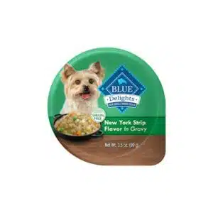 Blue Buffalo Divine Delights Small Breed NY Strip in Gravy Dog Food Cup 3.5-oz, case of 12