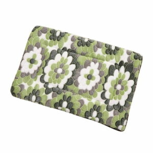 Dog Mat - 47*34cm Fluffy Floral Padded Dog Blanket Insulation - Non Slip Kennel Mats for Sleeping - Machine Washable Bed for Dogs - Warm Sleeping Pad for Puppy