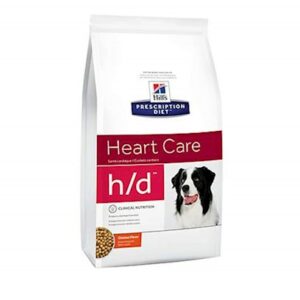 Hill's Prescription Diet h/d Heart Care Dry Dog Food 17.6 lb Bag, Chicken Flavor