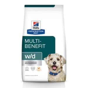 Hill's Prescription Diet w/d Multi-Benefit Digestive/Weight/Glucose/Urinary Management Chicken Flavor Dry Dog Food 8.5 lb Bag, Chicken Flavor