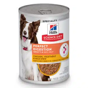 Hill's Science Diet Adult Perfect Digestion Chicken & Vegetable & Rice Stew Canned Dog Food - 12.8 oz,case of 12