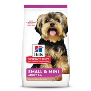 Hill's Science Diet Adult Small & Mini Lamb Meal & Brown Rice Recipe Dry Dog Food 4.5 lb Bag, Lamb