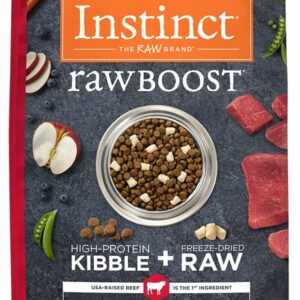 Instinct Raw Boost Grain Free Recipe with Real Beef Natural Dry Dog Food - 20 lb Bag