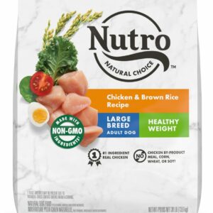 Nutro Wholesome Essentials Healthy Weight Large Breed Adult Farm-Raised Chicken, Rice & Sweet Potato Dry Dog Food - 30 lb Bag