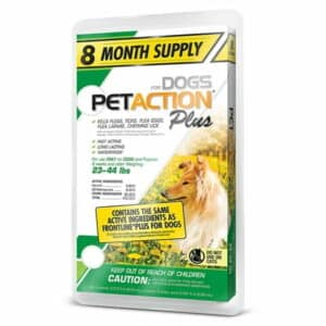 PetAction Plus for Medium Dogs (23-44 lbs) 8 Month 8 ct./0.045 fl. oz.