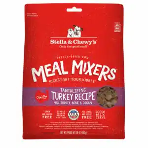 Stella & Chewys Freeze Dried Grain Free Raw Tantalizing Turkey Meal Protein Rich Mixer Dog Food Topper for Small & Large Breeds - 35- oz