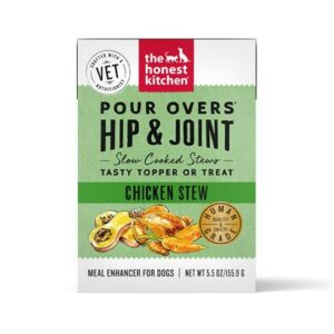 The Honest Kitchen Functional Pour Overs Joint & Mobility Support Chicken Stew Dog Food Topper 5.5-oz, Case of 12