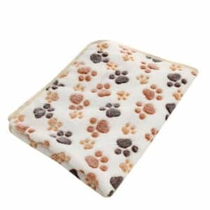 【Ready Stock】 Dog Blanket Super Soft Fluffy Warm Fleece Polyester Paw Print Pet Blankets Machine Washable for Small Medium Large Dog