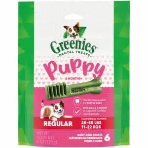Greenies Greenies Puppy Regular Size Natural Dental Dog Treats | 10 ct