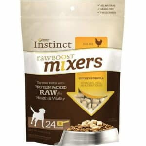 Instinct Freeze Dried Raw Boost Mixers Grain-Free Cage-Free Chicken Recipe All Natural Dog Food Topper by Nature s Variety 6 oz. Bag