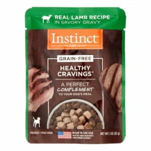 Instinct Healthy Cravings Grain-Free Real Lamb Recipe Natural Wet Dog Food Topper by Nature s Variety 3 oz. Pouches