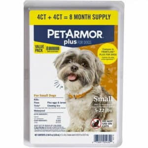 PetArmor Plus Flea & Tick Prevention for Small Dogs 5-22 lbs 8 Month Supply
