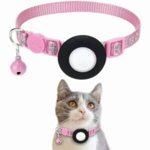 Suitable For Airtag Smart Locator Housing. Adjustable Pet Collar Snap Locator Collar GPS Accessorie DOPI(2Pack)