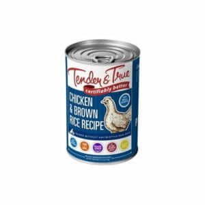 Tender & True Antibiotic-Free Chicken & Brown Rice Recipe Canned Dog Food 13.2 oz Case of 12