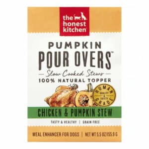 The Honest Kitchen Pumpkin Pour Overs Chicken & Pumpkin Stew Dog Food Topper 5.5 Oz. Case of 12