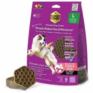 Yummy Combs Yummy Combs Flossing Dental Care Allergy Relief Dog Treats, Large | 9 ct