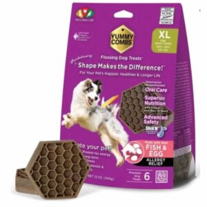 Yummy Combs Yummy Combs Flossing Dental Care Allergy Relief Dog Treats, Xl | 6 ct