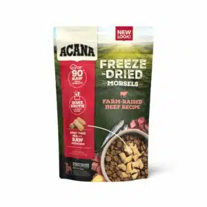 ACANA Grain Free, High Protein, Free-Run Ranch-Raised Beef Recipe, Morsels Freeze Dried Dog Food & Topper, 8 oz.