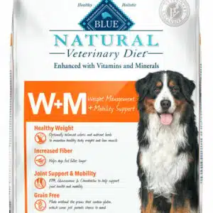 BLUE Natural Veterinary Diet WM Weight Management Mobility Support Grain-Free Dry Dog Food - 22 lb Bags