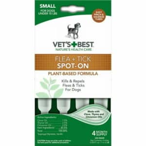 Best Plant-Based Spot-On Treatment for Dogs under 15 lbs 4 Doses