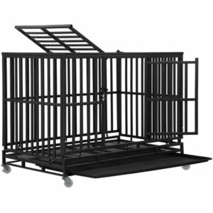 Bestpet Crate Cage Kennel for Large and Medium Dogs Heavy Duty 48 Inches