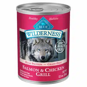 Blue Buffalo Blue Buffalo Wilderness High Protein, Natural Adult Wet Dog Food, Salmon & Chicken Grill | 12.5 oz - 12 pk